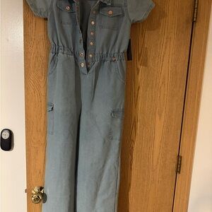 Vince Camuto Light Blue Jumpsuit with Button Details